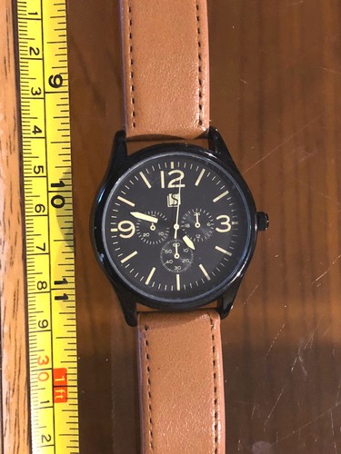 Watch wristwatch black brown - wristwatch,
